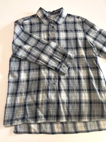 MARGARET HOWELL 체크 무늬 긴팔 셔츠