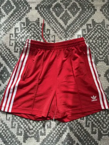 adidas 3선 레드 숏팬츠