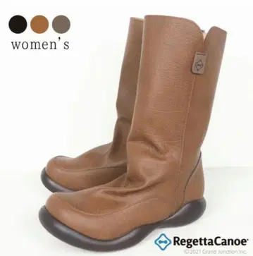 기간 한정 가격 Re:getA 리게타 카누 하프 기장 사이드 지퍼 부츠