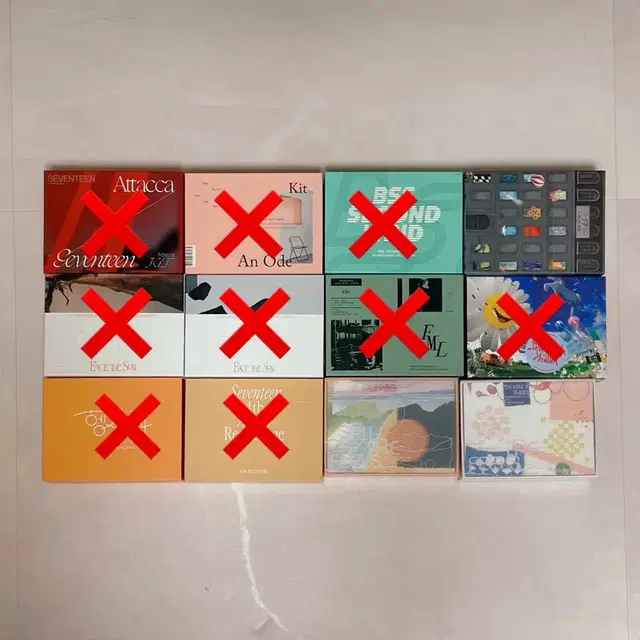 세븐틴 키트키노 앨범 양도 아타카헹가래언오드페더썬fml시그분철포카