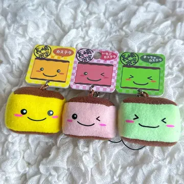 레트로 카스테라 짱 스트랩 키링 마스코트 당시 상품