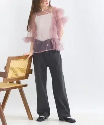 terrace 단치 허리 데님 팬츠