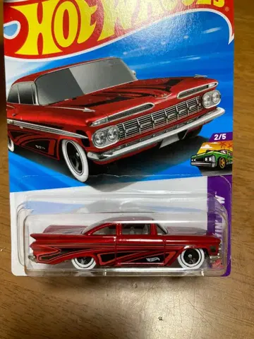 677 '59 Chevy Impala 레드 미니카 2/5