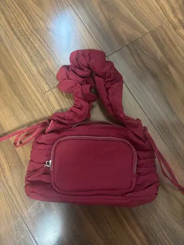 마우지 버건디 숄더백