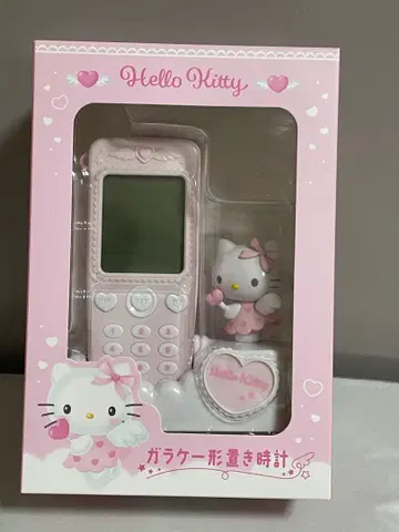 미개봉 키티 산리오 폴더폰 모양 탁상시계