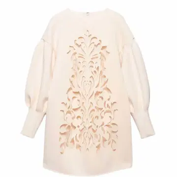 eimy 에이미 이스트 월 다마스크 무늬 종이상자 원피스