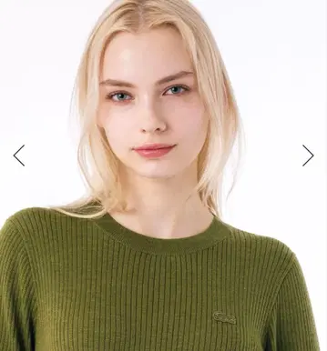 택 포함 새상품 라코스테 울 리브 니트 드레스