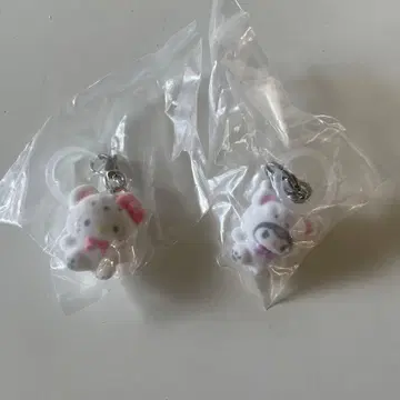 산리오 메지루시 액세서리 포근포근 스노우 헬로키티 쿠로미