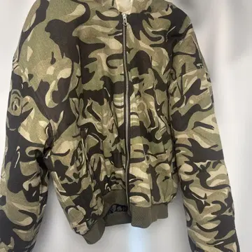 y2k 카모플라쥬 퍼 다운 쇼트 기장 ma-1