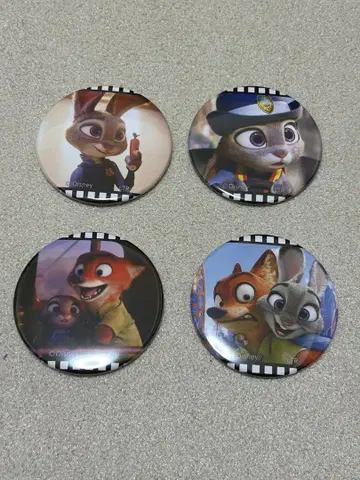 주토피아 빅 캔뱃지 세트 판매