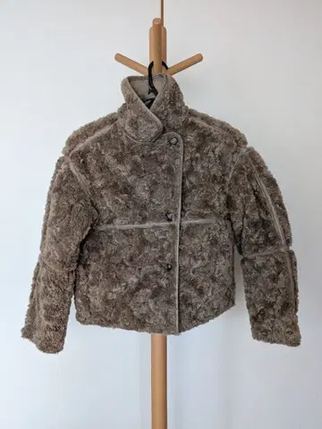 H&M 테디 자켓 (페이크 무스탕) 사이즈 XXS