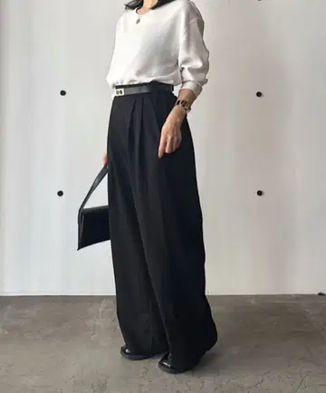 개럴개런트 분또 이지 턱 팬츠 블랙