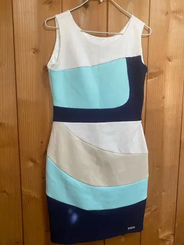 Rady 슬리브리스 컬러 블록 원피스