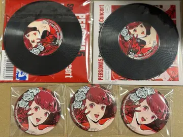 요시자와 카스미 레코드풍 코스터 캔뱃지 페르소나 5R 콘서트