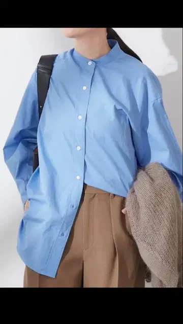 Thomas mason | 밴드 카라 셔츠 긴팔