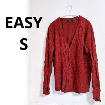 EASY 레드 가디건 S