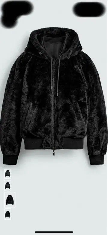 자라 리버서블 인조 모피 자켓 남성용