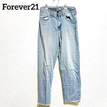 Forever21 포에버21 라이트 블루 스트레이트 데님 [ L 상당 ]