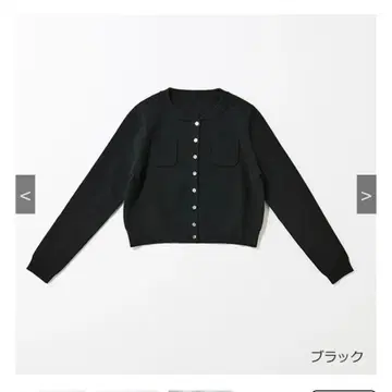 [L'AUBE BLANC] 컴팩트 크루넥 가디건