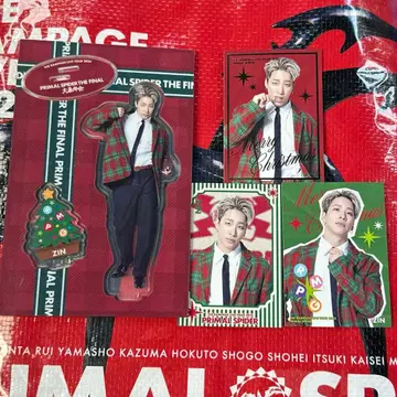 진 사카모토진 아크릴 스탠드 카드 3종 세트