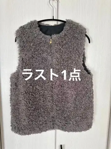 iena 인조 모피 베스트