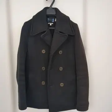 BLUE BLUE JAPAN 블랙 피 코트 사이즈 1