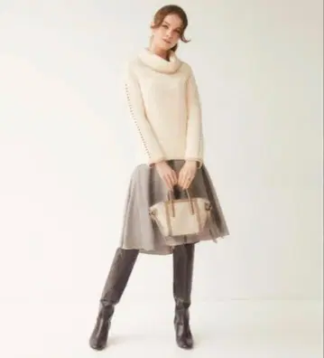 폭시 Cross French 울 100% 스커트