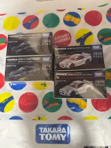 재팬 모빌리티쇼 한정판 토미카 프리미엄 GT-R 2종 4대 세트