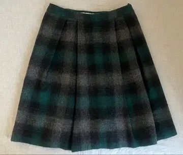 BEAUTY&YOUTH 플리츠 스커트 M 울 혼방 일본제