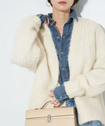 Plage ALPACA MOHAIR LOOSE 가디건