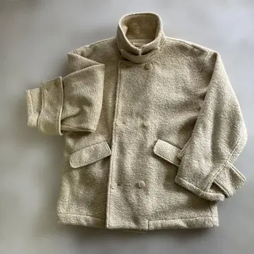 lawgy 컬 더블 브레스티드 벨트 포인트 코트