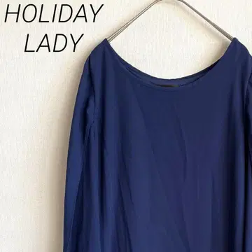 HOLIDAY LADY 무릎 기장 원피스 드레스 크루넥 안감 부착