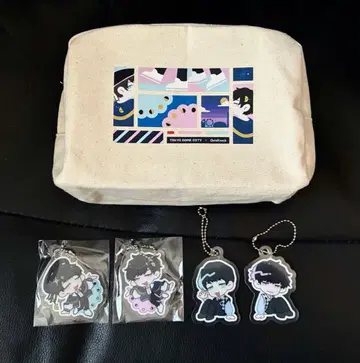 동문 동언 QuizKnock 아크릴 키링 파우치 세트