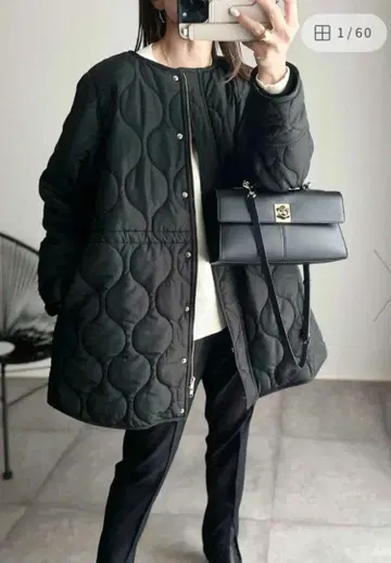 엠마 테일러 밀리터리 퀼팅 드로스트 하프 코트 38