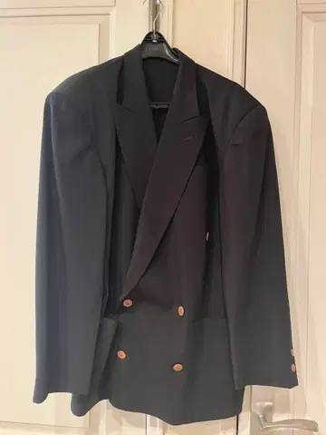 장 폴 고티에 다크 네이비 더블 자켓