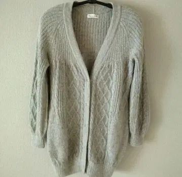 알파카 혼방 니트 가디건 (알파카 85%)