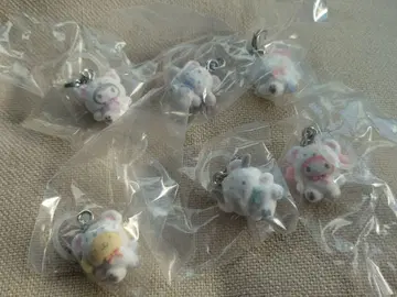 산리오 복슬복슬 스노우 메지루시 참 6개 세트 컴플리트