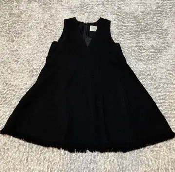 IENA 츠지 나오코 트위드 미니 드레스 블랙 36