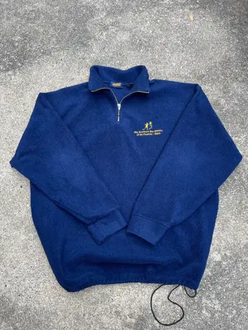 GURU 네이비 하프 지퍼