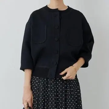 BEARDSLEY 니트 자켓 가디건 블랙