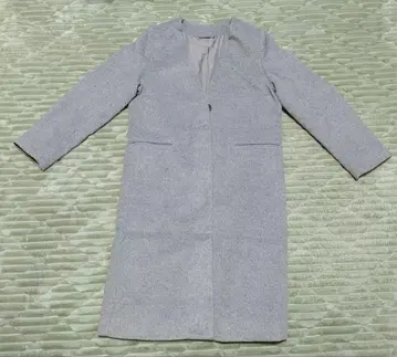 GU 그레이 롱 코트 S 사이즈