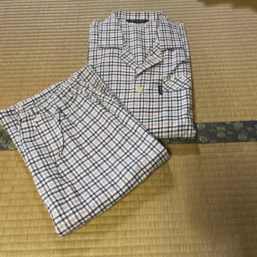 Aquascutum 체크 무늬 룸웨어 L 사이즈 긴팔