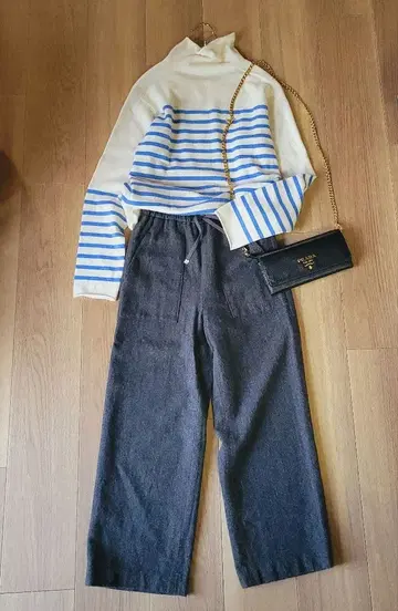 23구 캐시미어 혼방 울 이지 팬츠