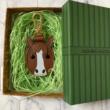 소메스 안장 아쉬골드 딱지 키링 스나가와 한정판