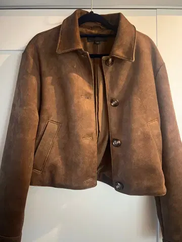 ZARA 스웨이드풍 브라운 자켓 S