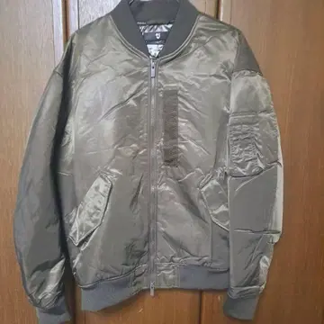 유니클로 +J 하이브리드 다운 오버 사이즈 MA-1 블루종 LSize