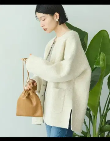 온라인 완판! 아메리칸 홀릭 W 페이스 래글런 니트 코디건