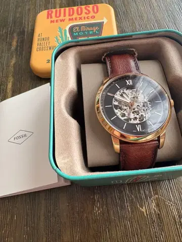 FOSSIL 스켈레톤 디자인 시계