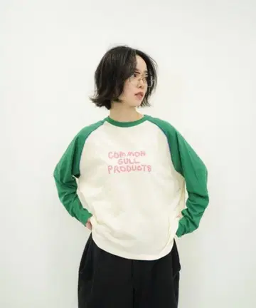 커먼 갈 프로덕츠 봄을 위한 시어 래글런 롱 T