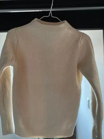 ANDREAS ANACOREN 아이보리 리브 스웨터 S